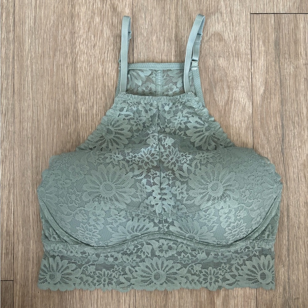 Pink by Victoria’s Secret Green Lace Bralette